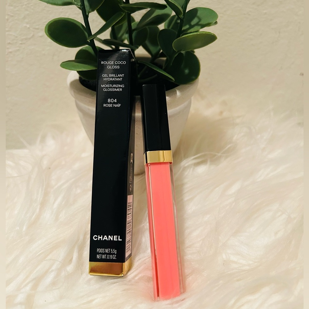CHANEL Rouge Coco Gel Brillant Hydratant Gloss 804 Rose Naïf NWT